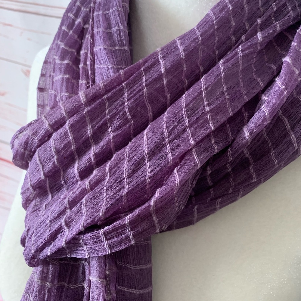 Purple Rayon Scarf